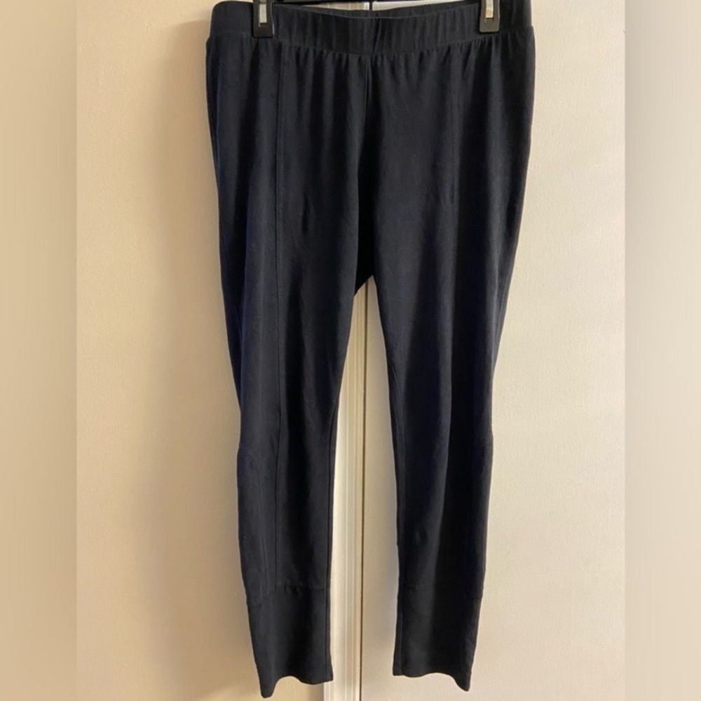 Soft surroundings suede leggings black Medium